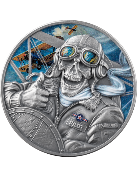 PILOT Memento Mori 1 Oz Silver Coin 5 Cedis Ghana 2026 - Coins & More - Ghana