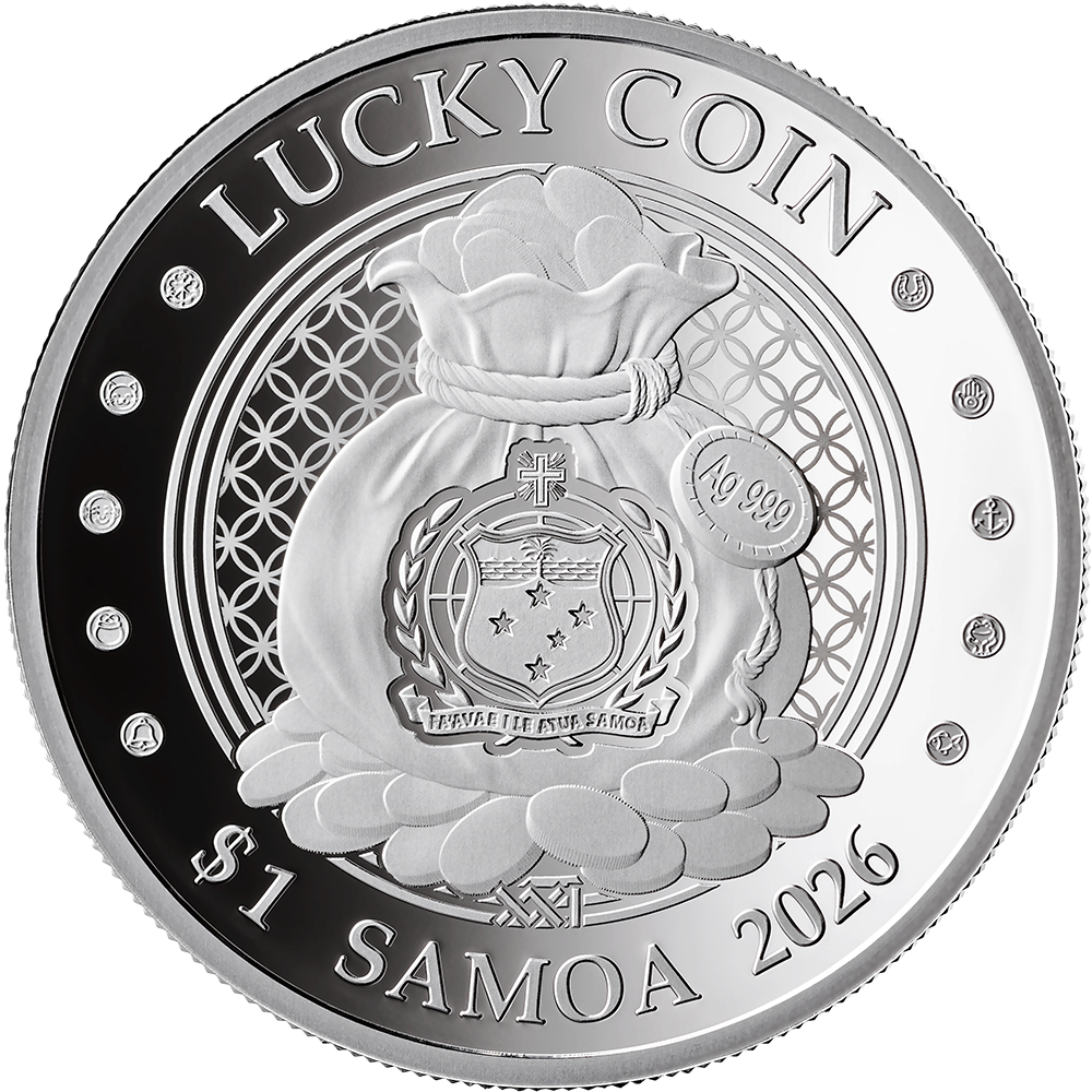 2026.3.31財守金蟾之日進斗金　新潟産上質碧玉 MANEKI-NEKO Lucky Coin Silver Coin 1$ Samoa 2026 | Coins & More
