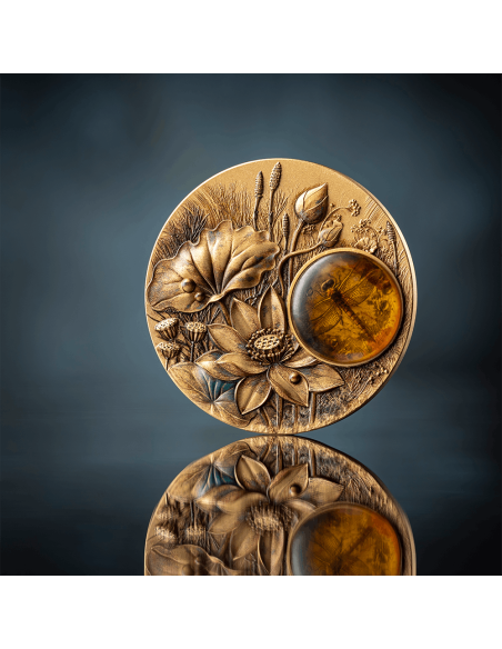 DRAGONFLY Amber Mirage 2 Oz Silver Coin 2$ Samoa 2026 - Coins & More - Samoa