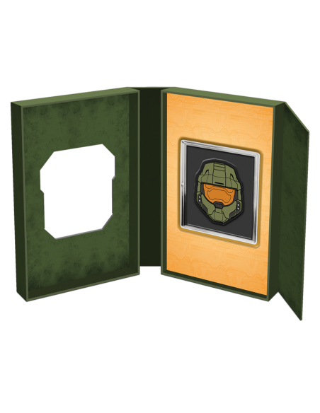 MASTER CHIEF HELMET - Halo 1 Oz Silver Coin 2$ Dollars Niue 2021 - Coins & More - Niue