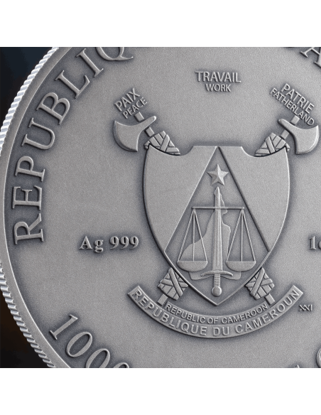 THREE GRACES Antique Edition Celestial Beauty 1 Oz Silver Coin 1000 Francs Cameroon 2025 - Coins & More - Kamerun