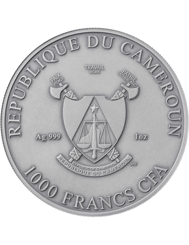 THREE GRACES Antique Edition Celestial Beauty 1 Oz Silver Coin 1000 Francs Cameroon 2025 - Coins & More - Kamerun