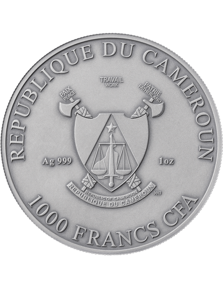 THREE GRACES Antique Edition Celestial Beauty 1 Oz Silver Coin 1000 Francs Cameroon 2025 - Coins & More - Kamerun
