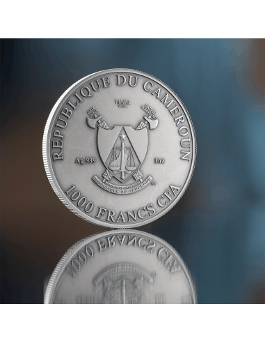 THREE GRACES Antique Edition Celestial Beauty 1 Oz Silver Coin 1000 Francs Cameroon 2025 - Coins & More - Kamerun
