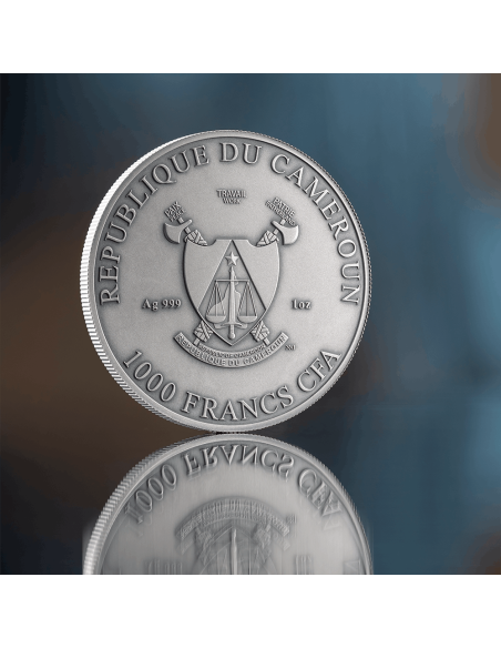 THREE GRACES Antique Edition Celestial Beauty 1 Oz Silver Coin 1000 Francs Cameroon 2025 - Coins & More - Kamerun