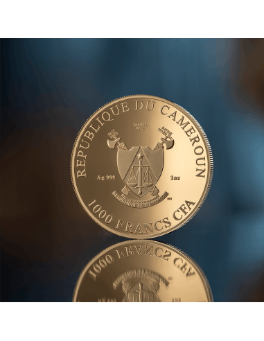 THREE GRACES Golden Edition Celestial Beauty 1 Oz Silver Coin 1000 Francs Cameroon 2025 - Coins & More - Kamerun