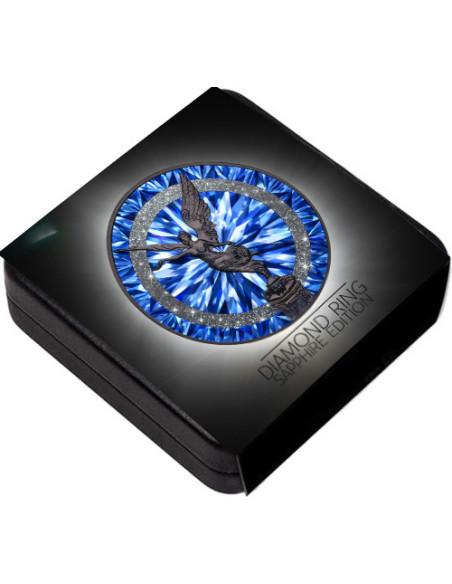 DIAMOND RING Sapphire Edition 1 Oz Silver Coin Mexico 2024 - Coins & More - Mexiko
