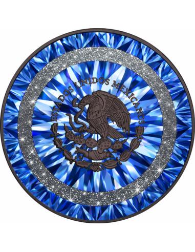 DIAMOND RING Sapphire Edition 1 Oz Silver Coin Mexico 2024 - Coins & More - Mexiko