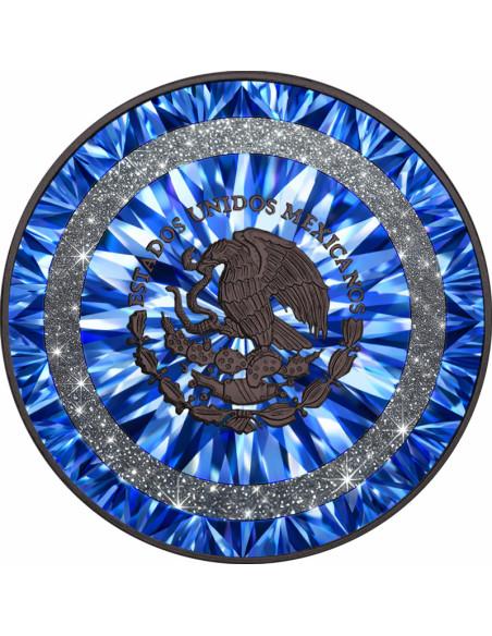 DIAMOND RING Sapphire Edition 1 Oz Silver Coin Mexico 2024 - Coins & More - Mexiko