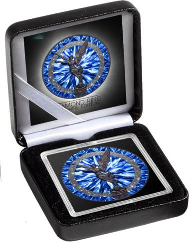DIAMOND RING Sapphire Edition 1 Oz Silver Coin Mexico 2024 - Coins & More - Mexiko