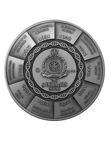 100 Years of Science 2 Oz Silver Coin 5$ Niue 2026 - Coins & More - Niue