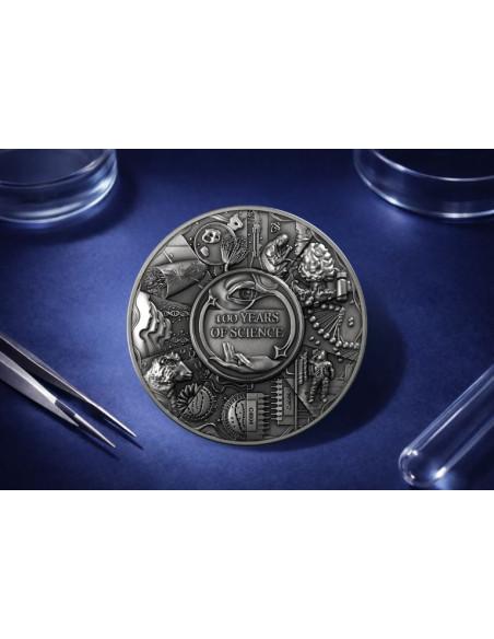 100 Years of Science 2 Oz Silver Coin 5$ Niue 2026 - Coins & More - Niue