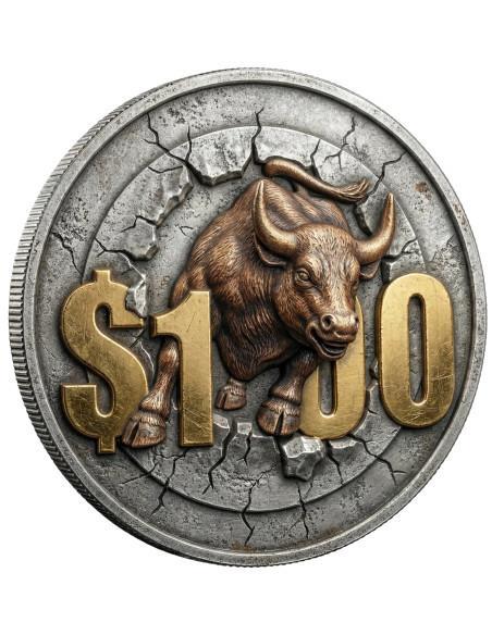 100$ Silver History 1Kg Kilo Copper Medal - Coins & More - Coming Soon