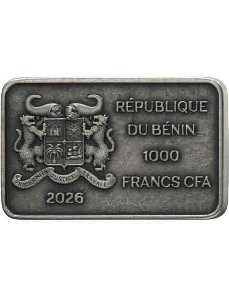 EAGLE FAMILY Trésors Familles Animales 1 Oz Silver Coin 1000 Francs Benin 2026 - Coins & More - Afrika