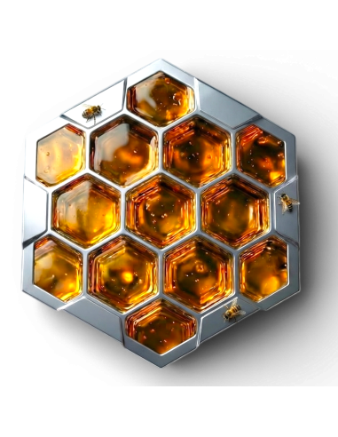 HEXAHIVE 5 Oz Silver Plated Copper Medal - Coins & More - Coming Soon