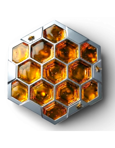 HEXAHIVE 5 Oz Silver Plated Copper Medal - Coins & More - Coming Soon
