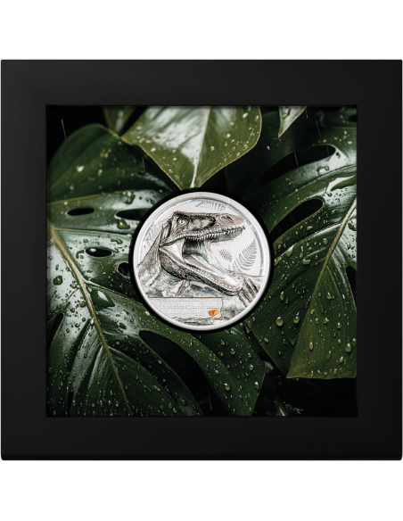 CARCHARODONTOSAURUS Jurassic Relics 1 Oz Silver Coin 5$ Cook Islands 2026 - Coins & More - Isole Cook