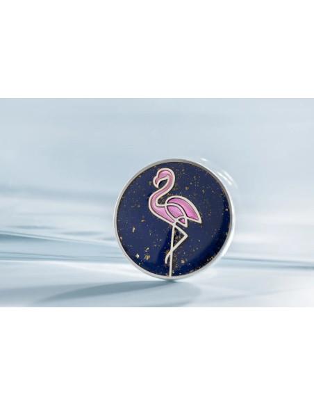 FLAMINGO Line Art 1 Oz Silver Coin 5$ Cook Islands 2026 - Coins & More - Islas Cook