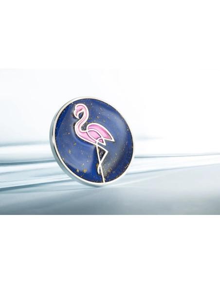 FLAMINGO Line Art 1 Oz Silver Coin 5$ Cook Islands 2026 - Coins & More - Islas Cook