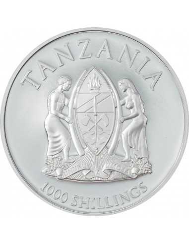 PEGASUS Mythical Creatures 1 Oz Silver Coin 1000 Shillings Tanzania 2022 - Coins & More - Mitologia, Leggende e Folclore