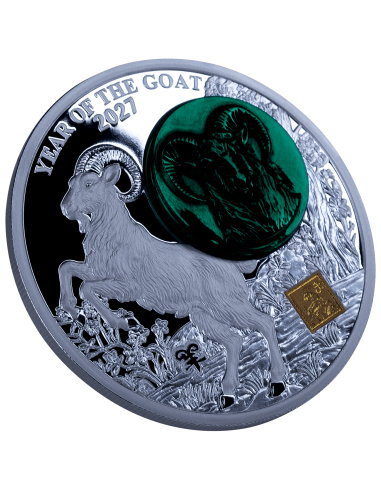 YEAR OF THE GOAT 2 Oz Silver Coin 25 Francs Burundi 2027 - Coins & More - Burundi