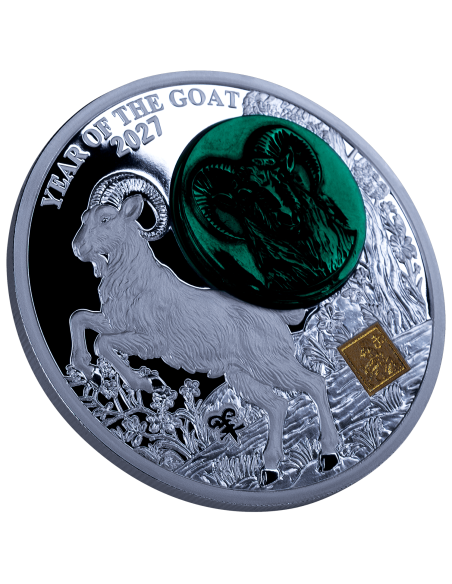 YEAR OF THE GOAT 2 Oz Silver Coin 25 Francs Burundi 2027 - Coins & More - Burundi