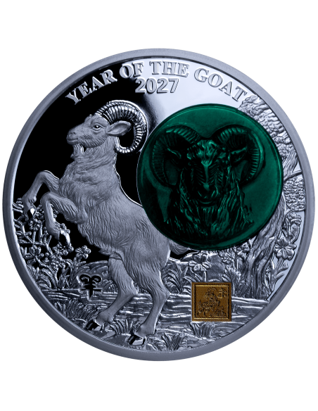 YEAR OF THE GOAT 2 Oz Silver Coin 25 Francs Burundi 2027 - Coins & More - Burundi