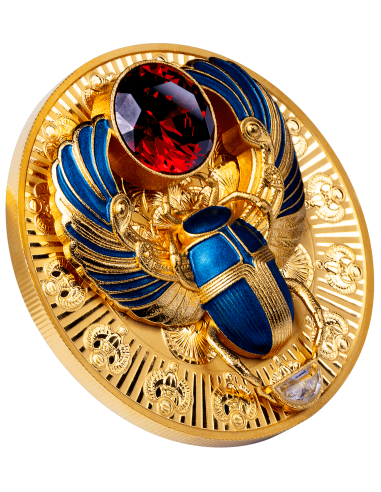 ANCIENT EGYPT SCARAB Silver Coin 5$ Solomon Islands 2026 - Coins & More - In Arrivo