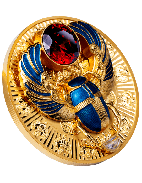 ANCIENT EGYPT SCARAB Silver Coin 5$ Solomon Islands 2026 - Coins & More - In Arrivo
