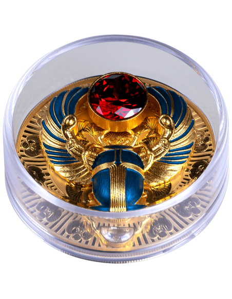 ANCIENT EGYPT SCARAB Silver Coin 5$ Solomon Islands 2026 - Coins & More - In Arrivo