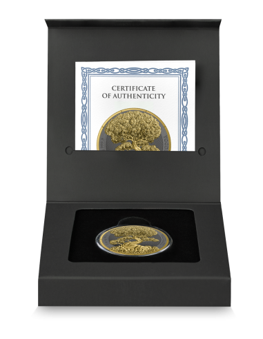 YGGDRASIL GOLDENLEAF Mythical Forest 1 Oz Silver BU 5 Mark Germania 2025 - Coins & More - Europe