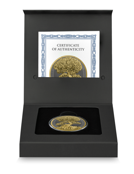 YGGDRASIL GOLDENLEAF Mythical Forest 1 Oz Silver BU 5 Mark Germania 2025 - Coins & More - Europe