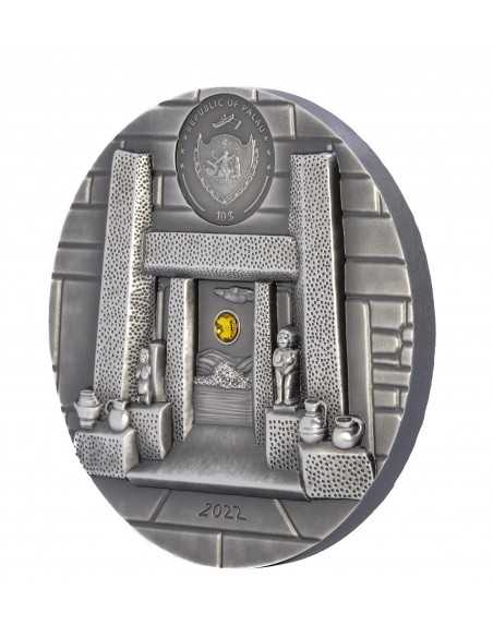 MNAJDRA TEMPLE Equinox & Solstice 2 Oz Silver Coin 10$ Palau 2022 - Coins & More - Palau