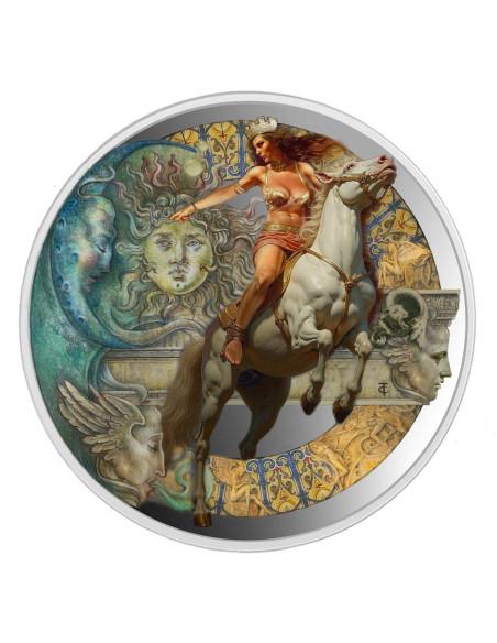 QUEEN OF CREATIVITY 2 Oz Colorized Proof Silver Coin 25$ Liberia 2026 - Coins & More - Liberia