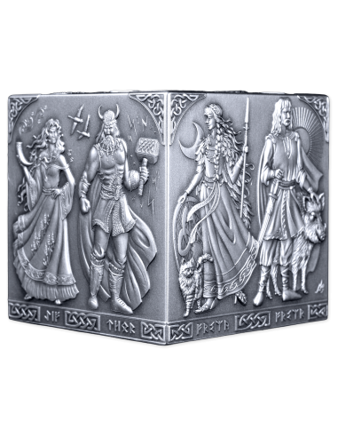 NORSE GODS 1Kg Kilo Silver Cube Coin 500 Francs Burundi 2026 - Coins & More - Burundi