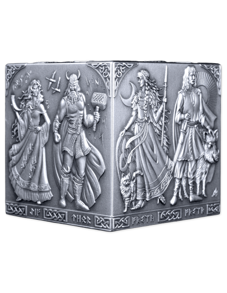 NORSE GODS 1Kg Kilo Silver Cube Coin 500 Francs Burundi 2026 - Coins & More - Burundi