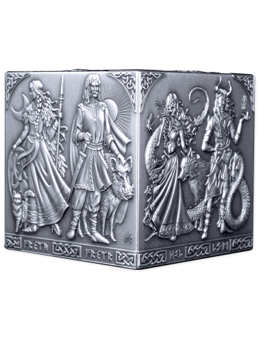 NORSE GODS 1Kg Kilo Silver Cube Coin 500 Francs Burundi 2026 - Coins & More - Burundi