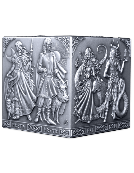 NORSE GODS 1Kg Kilo Silver Cube Coin 500 Francs Burundi 2026 - Coins & More - Burundi