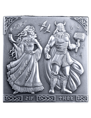 NORSE GODS 1Kg Kilo Silver Cube Coin 500 Francs Burundi 2026 - Coins & More - Burundi