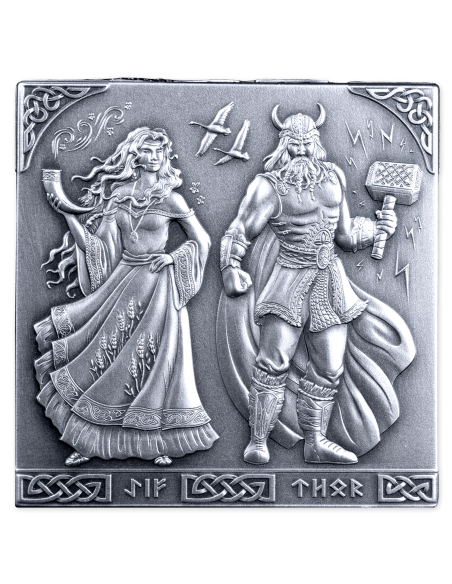 NORSE GODS 1Kg Kilo Silver Cube Coin 500 Francs Burundi 2026 - Coins & More - Burundi