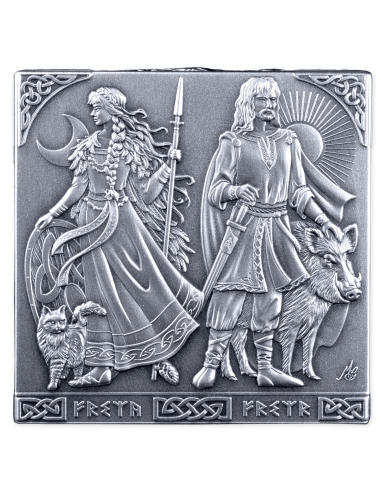 NORSE GODS 1Kg Kilo Silver Cube Coin 500 Francs Burundi 2026 - Coins & More - Burundi