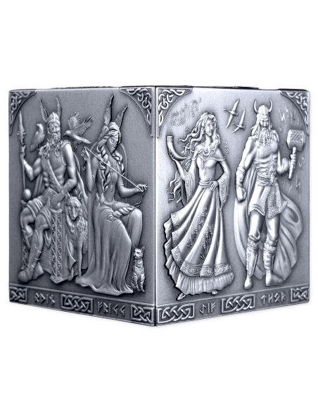 NORSE GODS 1Kg Kilo Silver Cube Coin 500 Francs Burundi 2026 - Coins & More - Burundi