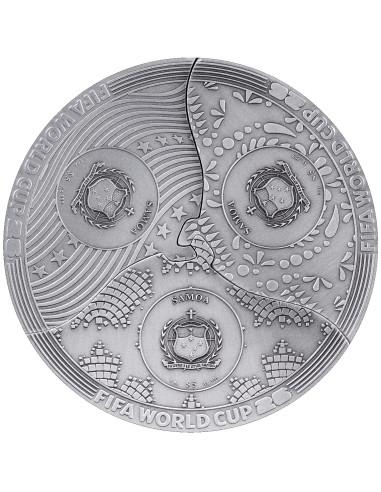 FIFA WORLD CUP 26 HOST COUNTRY Puzzle 3 Oz Silver Coin 5$ Samoa 2026 - Coins & More - Samoa