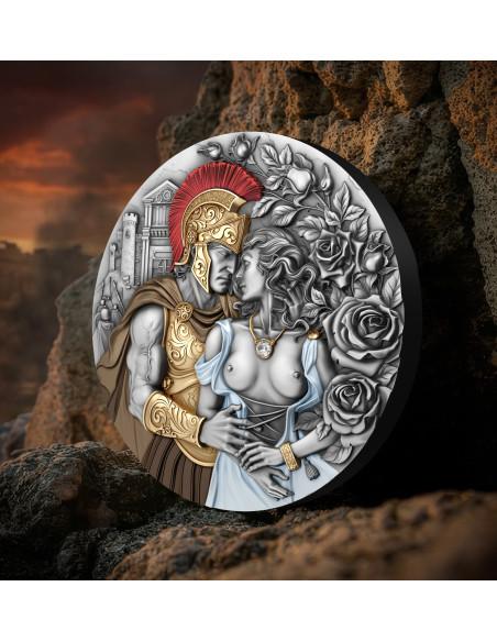 ARES & APHRODITE The Power of Love 2 Oz Silver Coin 2000 Francs Cameroon 2026 - Coins & More - Camerun