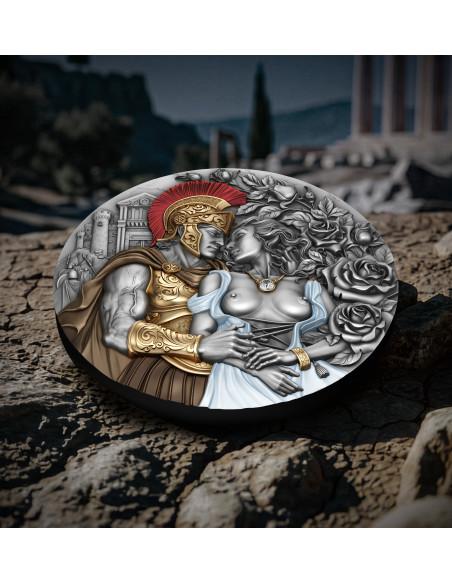 ARES & APHRODITE The Power of Love 2 Oz Silver Coin 2000 Francs Cameroon 2026 - Coins & More - Camerun