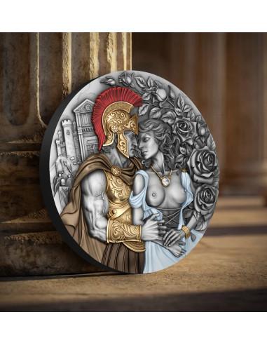 ARES & APHRODITE The Power of Love 2 Oz Silver Coin 2000 Francs Cameroon 2026 - Coins & More - Camerun