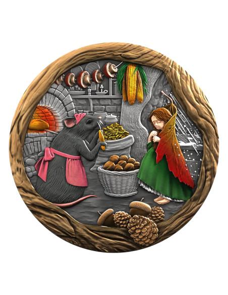 THUMBELINA Fairy Tales 1 Oz Silver Coin 1$ Niue 2025 - Coins & More - Niue