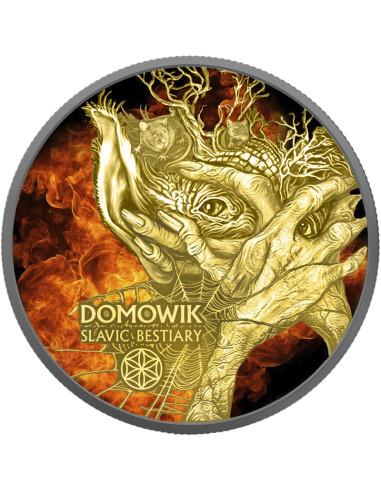 BURNING DOMOWIK Slavic Bestiary 2 Oz Silver Coin 1000 Francs Cameroon - Coins & More - Cameroon