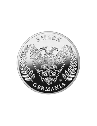 GERMANIA Queen On The Throne Proof 1 Oz Silver Coin 5 Mark Germania 2026 - Coins & More - Europe