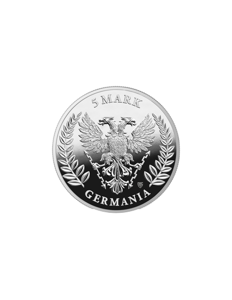 GERMANIA Queen On The Throne Proof 1 Oz Silver Coin 5 Mark Germania 2026 - Coins & More - Europe